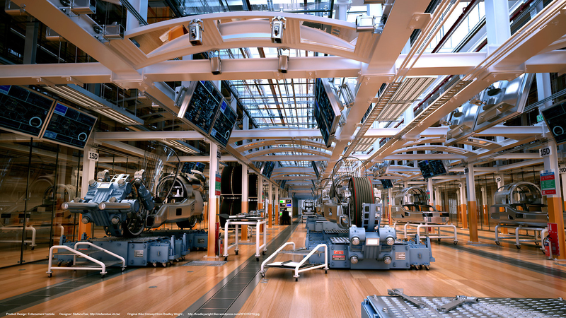 Illustration for article titled Robot Factories Are Where Shiny Gun Arms Are Made